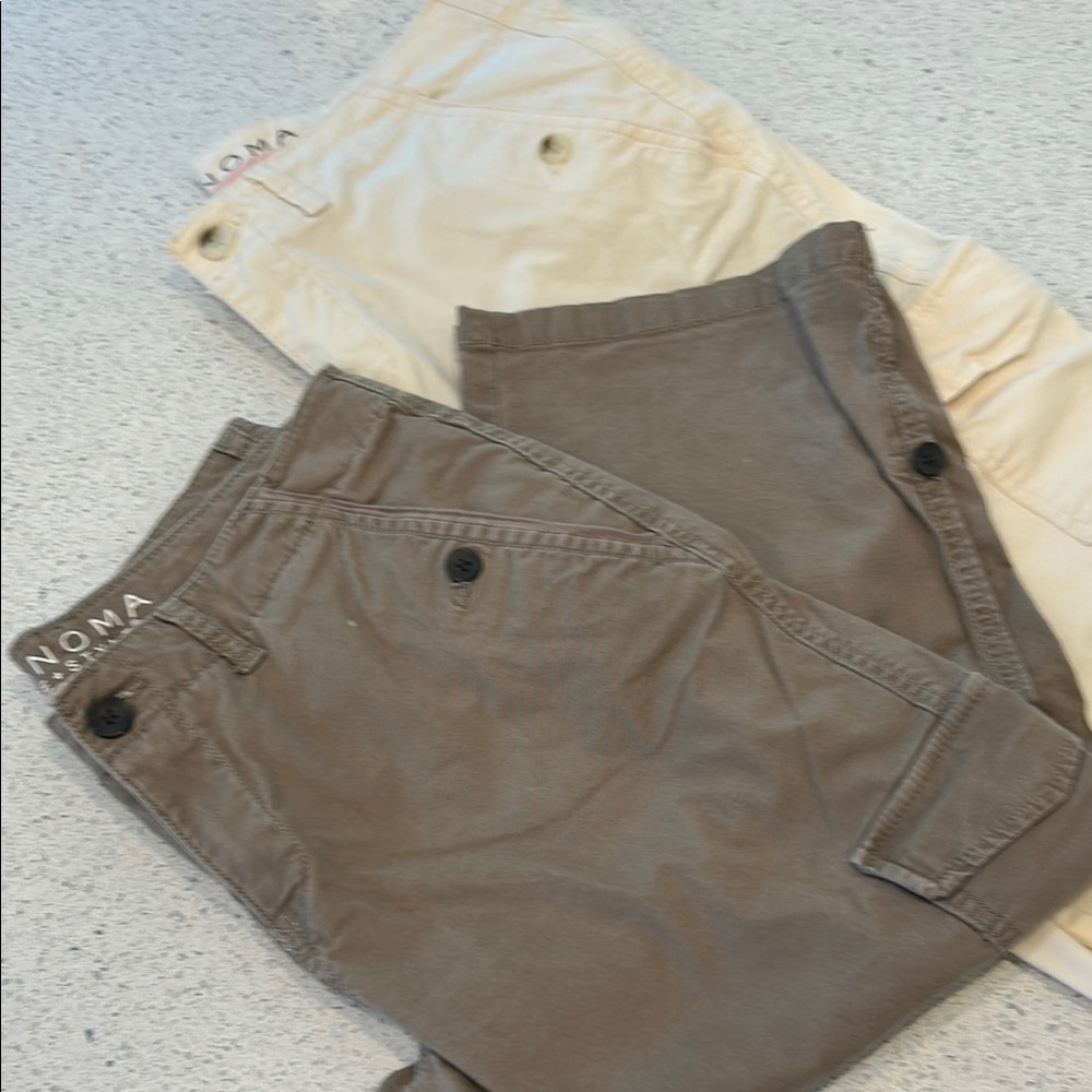Sonoma Women’s Taupe and Cream Modern Fit Capris. Two pair